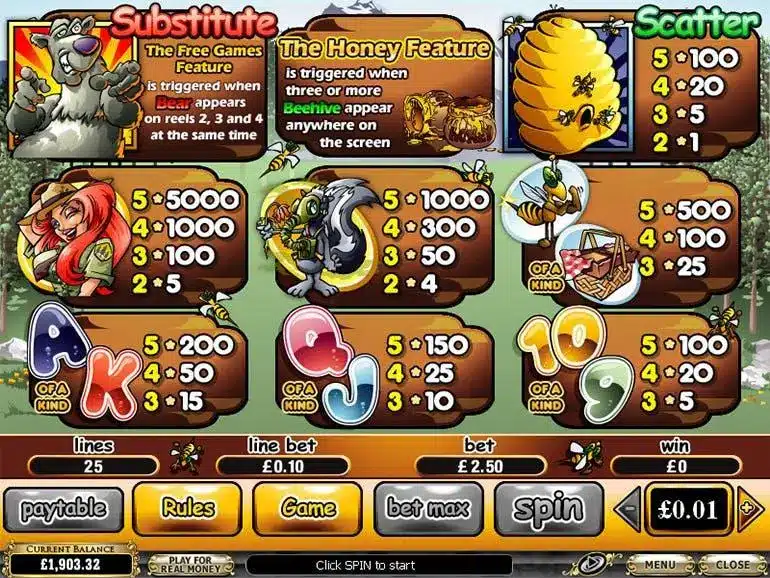 奖金熊的符号组合与奖励机制